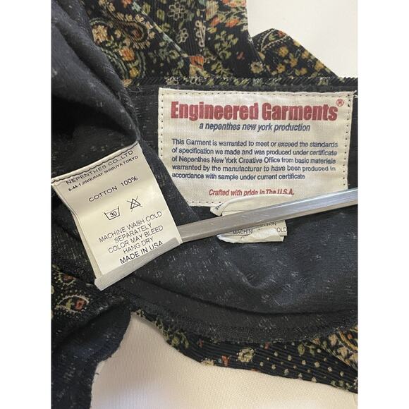 Engineered Garments Paisley Button Down Shirt Size XS - Picture 5 of 5